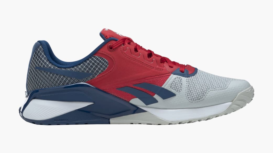 Reebok Nano 6000 Unisex Pure Gray 2 Flash Red Batik Blue